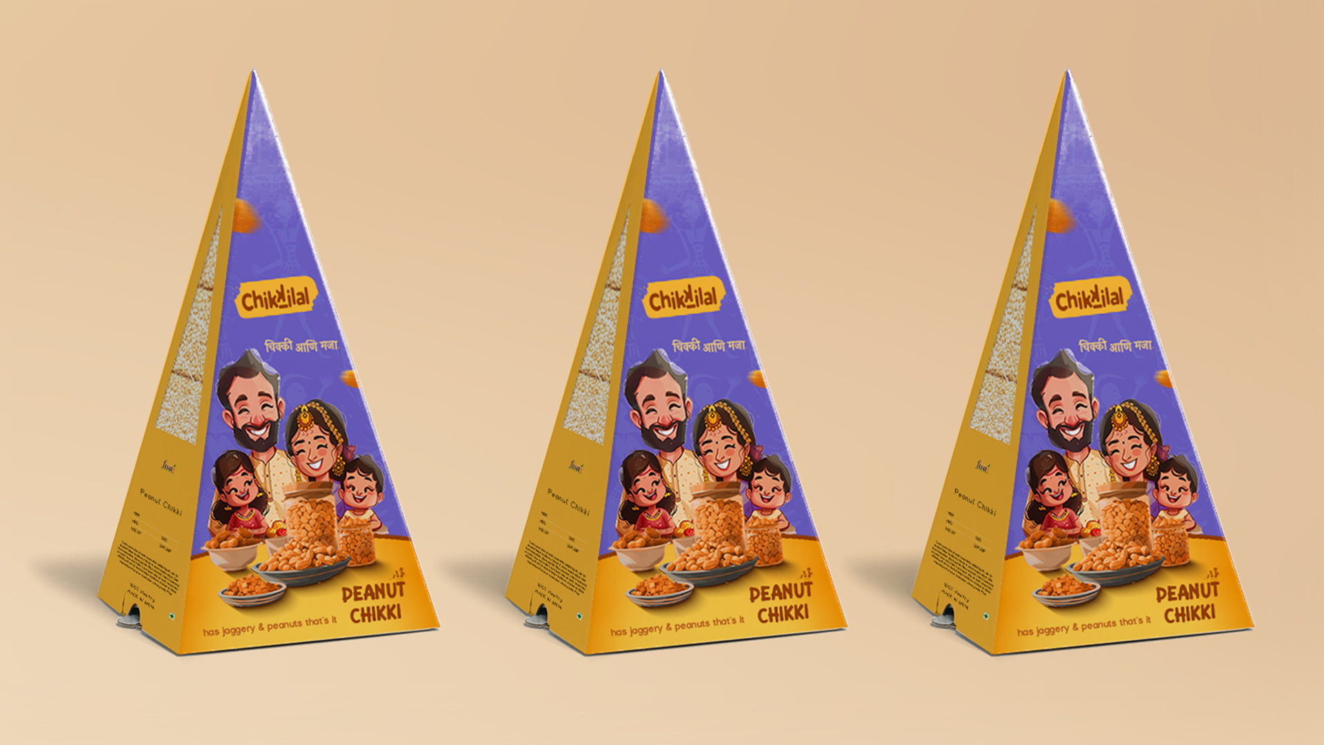 Chikkilal Indian Snack Brand Identity , Logo Design & Packaging branding design graphic design logo packaging packaging design product photography