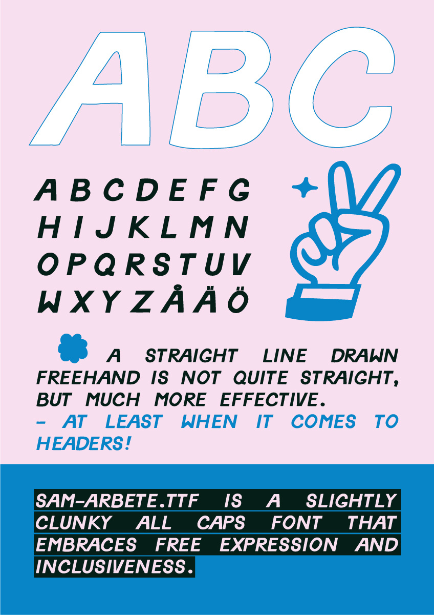 SAM-ARBETE.TTF there is no font police