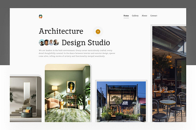 Architectural Design Studio Landing Page. architecture landing page ui ui design ux design website