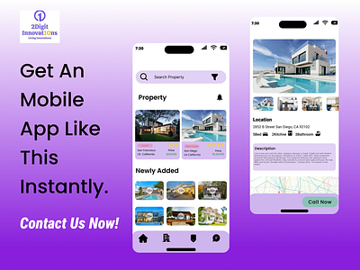Best real estate mobile app development branding ui