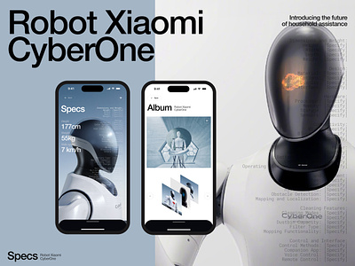 Xiaomi CyberOne app branding design mobile typography ui ux