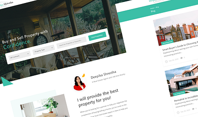 Real Estate Website design real estate ui design website
