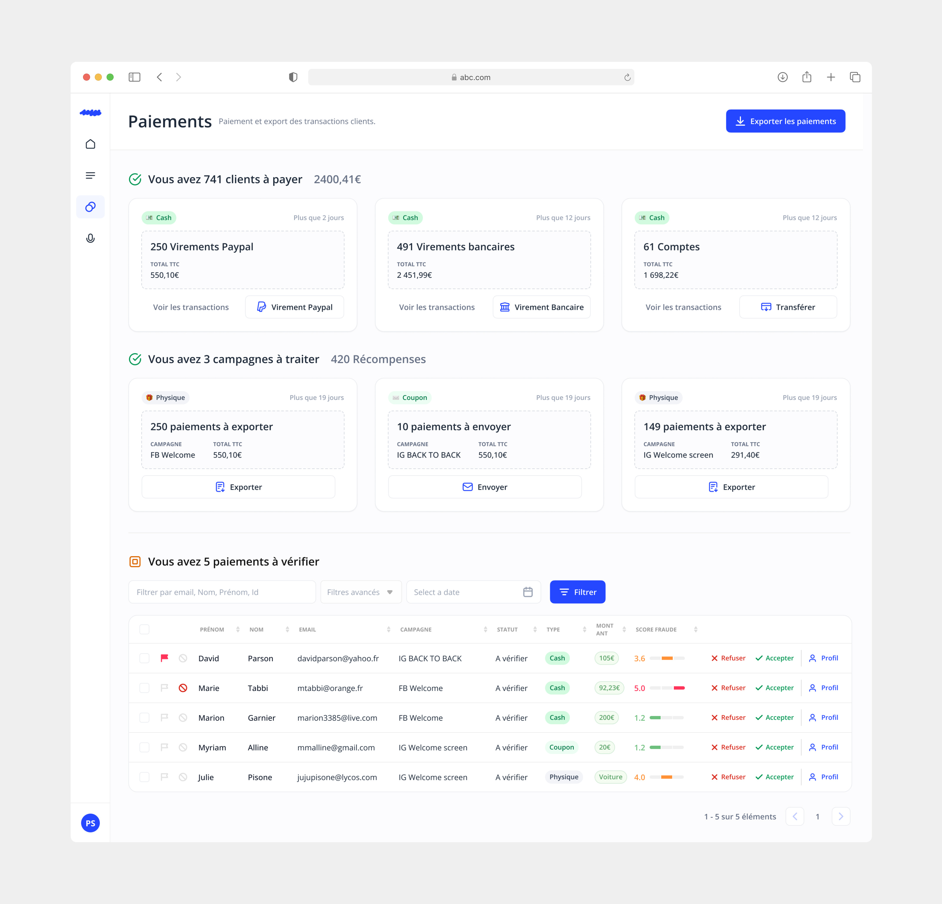 Cash Dashboard app card cta dashboard filters sidebar table ui ux web webapp