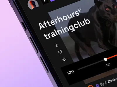 BPM Radio player bpm figma graphic design mobile mobile app music player playlist radio ui user experience user interface ux uxui