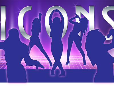 Augusta Youth School of Dance "Icons" Recital Projector Backdrop dance recital graphic design