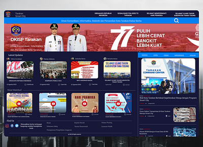 Tarakan City Website figma ui city website design ui design website