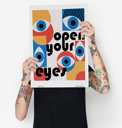 Minimal poster design bauhaus design edit eye graphic design illustration illustrator minimal photoshop poster typography