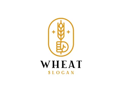 Wheat In Hand Logo wheat logo