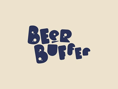 Beer Buffer lettering logo typography