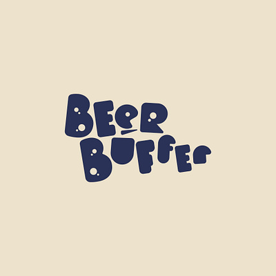 Beer Buffer lettering logo typography