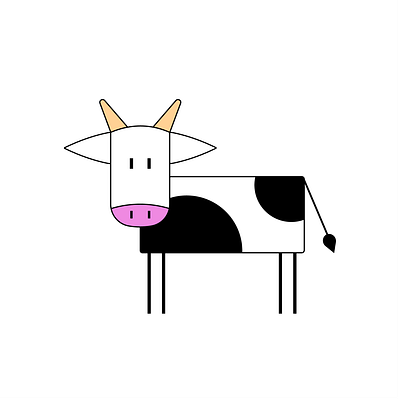Cow cow illustration illustrator