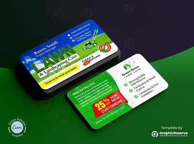 Landscaping Business Card Template Canva business card design template business card design templates business card template online canva business card canva business cards canvas business cards editable business card template lawn care business card online business card template template for business cards