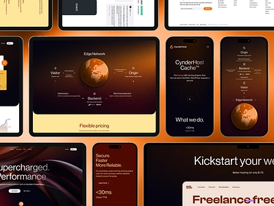Web Hosting - Product Design branding caching clean design hosting nodes rebrand redesign saas ui design vivid motion web design web host