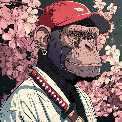 Anime Chimpanzee graphic design