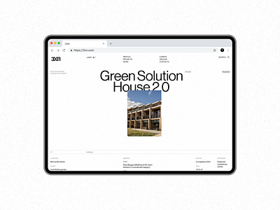3XN ARCHITECTS | Project page animation design interaction ui ux webdesign website