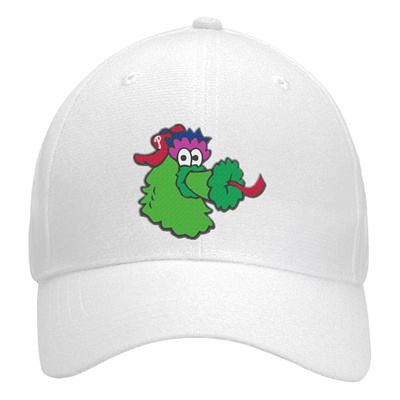 Philadelphia Phillies Phanatic Mascot Logo Hat design illustration