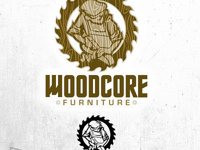 Logo concepts - wood furniture branding chipdavid craftsman dogwings drawing furniture graphic design logo natural vector wood worker