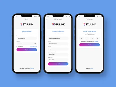 Mobile app login screen and sign up flow android app app design clean ui enter otp forgot password ios login login screen minimal mobile mobile design mobile ui onboarding otp signup trend 2024 trendy design ui design uiux