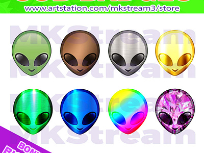 Twitch sub badges cute alien pack alien alien sub badge alien sub badges allien animated emotes anime cute design emote emotes green illustration logo sub badge sub badges twitch sub badges ufo