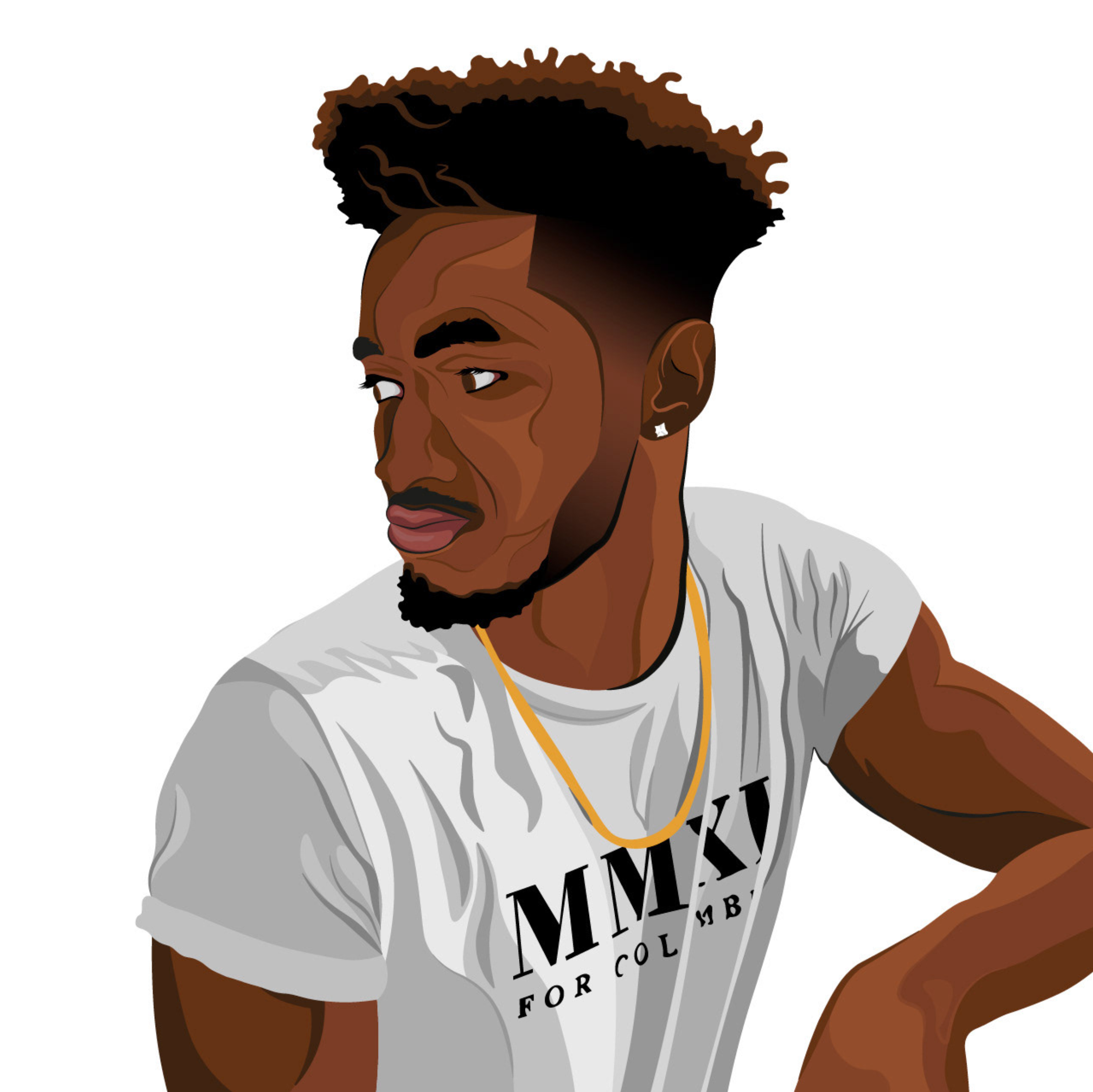 Custom illustration graphic design illustration illustrator portrait