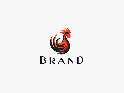 Inferno Rooster Logo Design branding design graphic design logo vector vitality