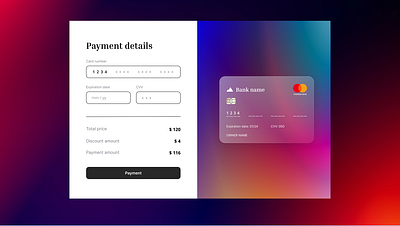 Challenge #002 Prompt: Credit Card Checkout dailyui