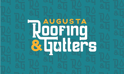 Augusta Roofing & Gutters Brand Identity brand identity color palette home repair logo design roofing