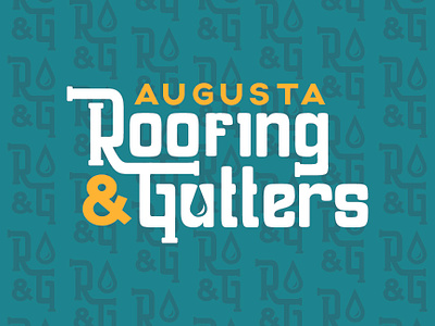 Augusta Roofing & Gutters Brand Identity brand identity color palette home repair logo design roofing