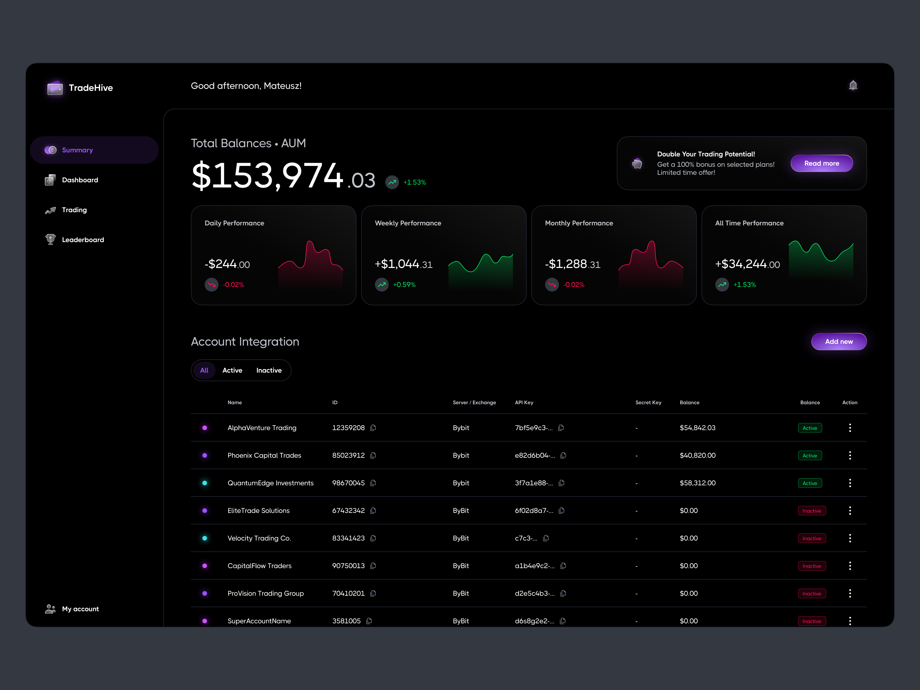 Example of Web App Design