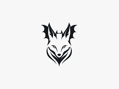 Fox Bat Logo branding charm design logo symbolism vector