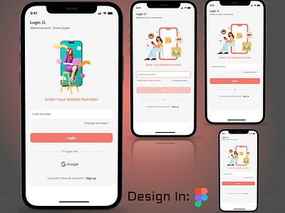 Login Screens UI Design appdesign loginscreens mobileapp ui uidesign userinterface