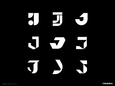 Lettermark I-01 | Marks exploration brand branding design digital geometric graphic design icon letter j logo marks minimal modern logo monochrome monogram negative space