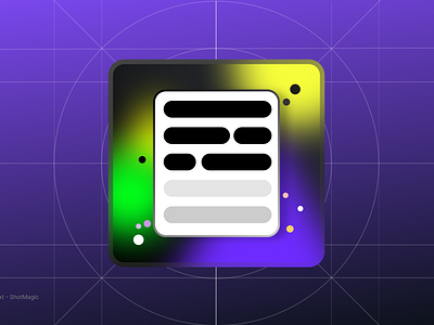 Censor Text & Blur App Icon app blackout blur censor icon logo shotmagic text