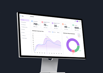 Annual disclosure/self-report form submission - SaaS product dashboard design homepage landing page design logo saas ui ux