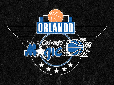 Orlando Magic 2024 apparel badge badges basketball branding design graphic design identity illustration logo nba orlando orlando magic retro streetwear vector vintage