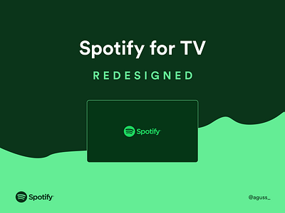 Spotify Redesigned App For TV ui