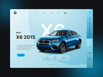 Car Home Page 3d animation branding graphic design home page landing page logo motion graphics ui uiux ux visual design web design