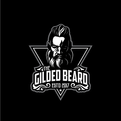 Beard Man Saloon Logo branding design graphic design illustration logo minimal typography vector