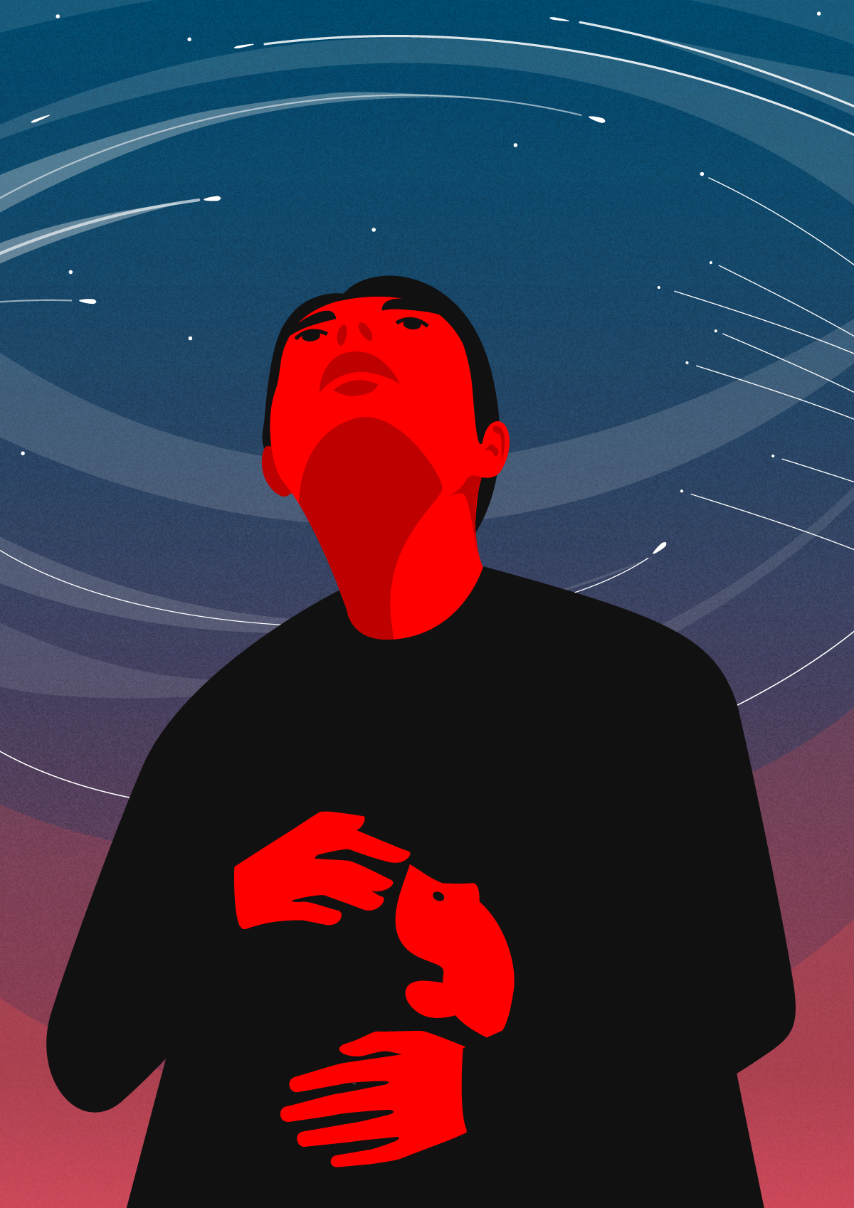 Courage of Mothers in Times of War 🕊️ child editorial editorialillustration family guns hope illustration illustrationart inspiration love mothers peace rocket sad sky story violence wars
