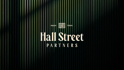 Hall Street Partners branding design graphic design logo real estate social media typography visual identity