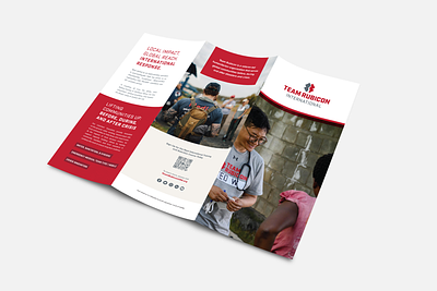 International Training and Selection Course brochure brand brochure design graphic design indesign layout trifold