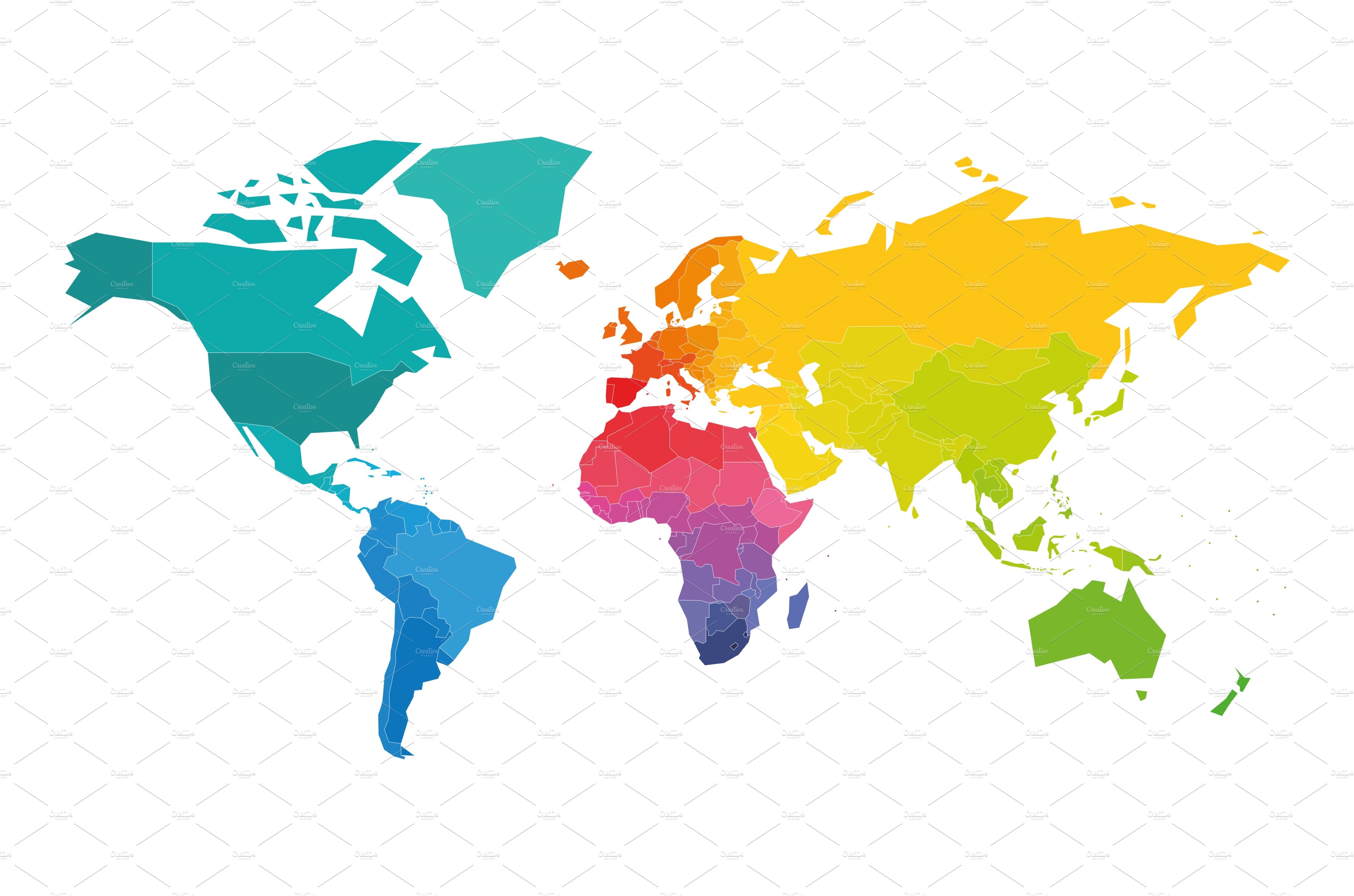 Colorful World Map By Petr Polák On Dribbble