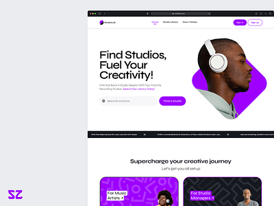 Studio finding webapp landing page app branding design graphic design illustration logo typography ui ux vector