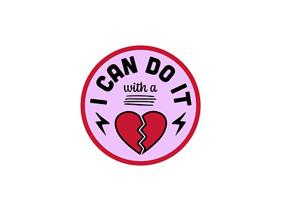 I can do it with a broken heart sticker taylor swift tsttpd vector