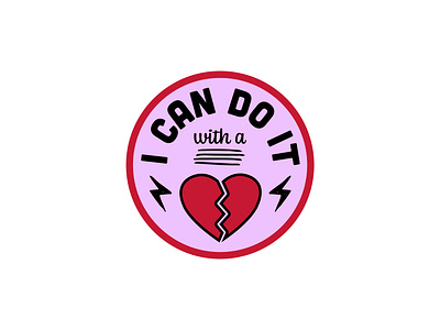 I can do it with a broken heart sticker taylor swift tsttpd vector