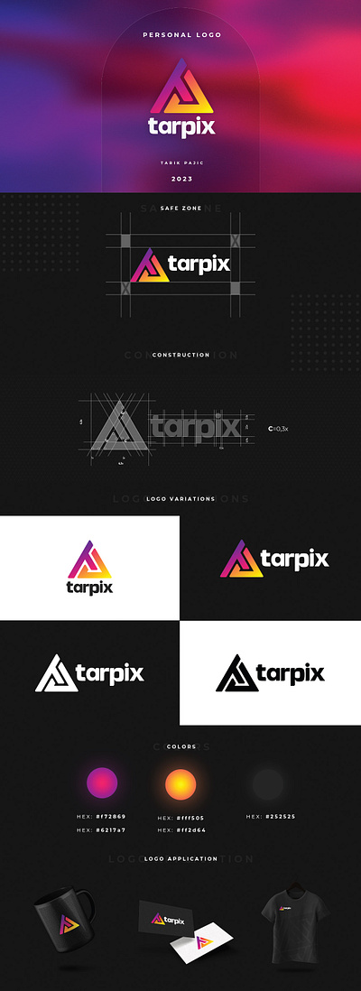 Tarpix - Personal Branding 3d animation branding colors graphic design logo logotype motion graphics personal branding typography ui vector