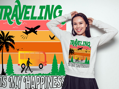 TRAVELING T-SHIRT DESIGN animation graphic design quotes background tourism travel background traveling trip tshirt typography background vintage world travel