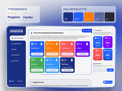 Supplement Advisor Website Ui/Ux Design Project branding design graphic design identity ui ux visual visualidentity