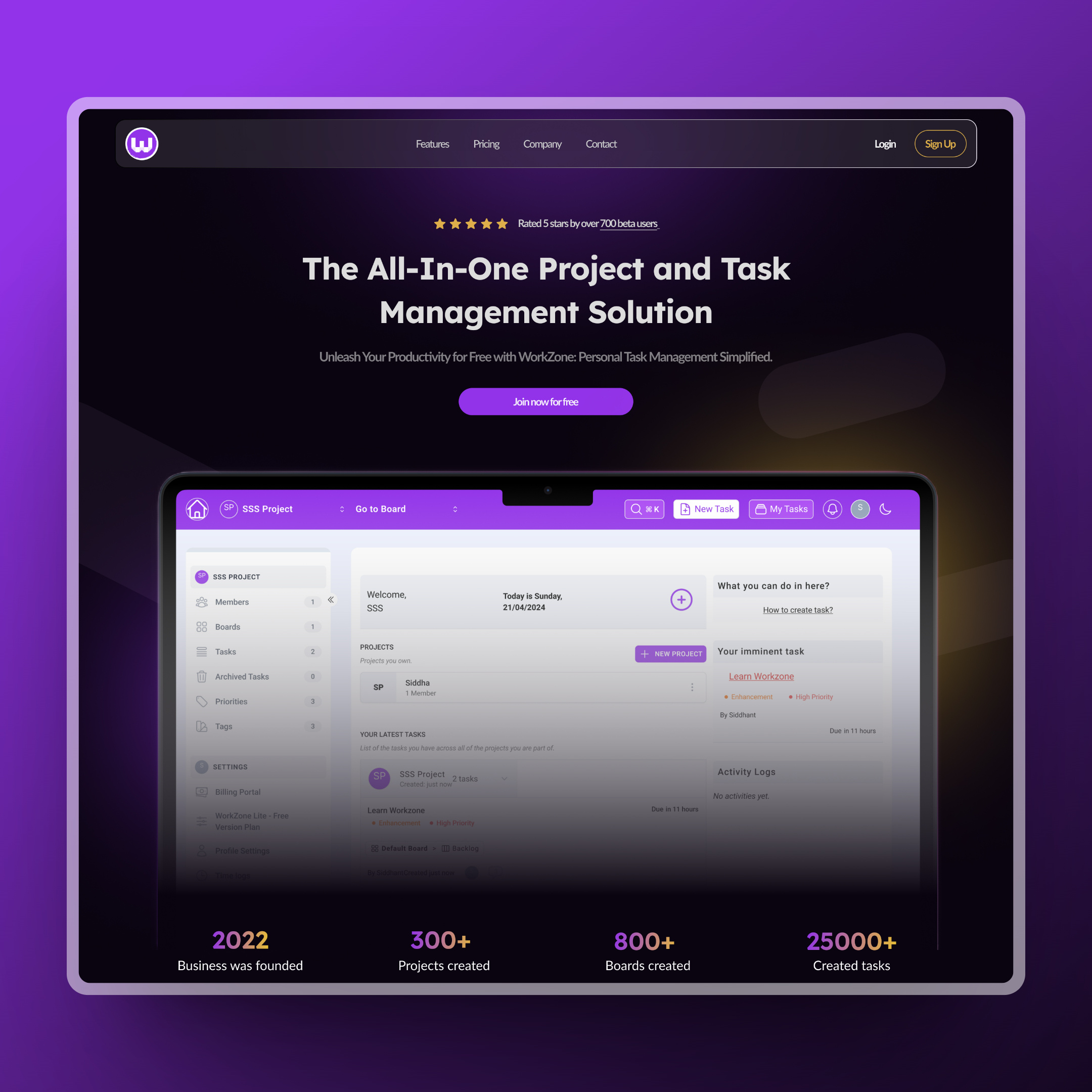 Workzone.io Homepage Redesign (Concept) by Siddhant Acharya on Dribbble