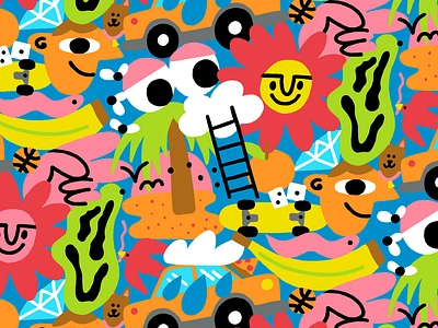 ✍️✍️✍️ art character design doodle fun illustration pattern summertime surfacepattern vector